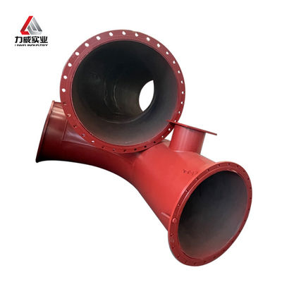 أنابيب الصلب المغطاة بالبلاستيك والإتصال بالفلنجات أنابيب MS المطاطية