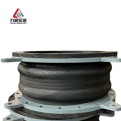 Pressure 6 To 40bars Double Sphere Flexible Rubber Joint Suitable For Flanged Rubber Expansion Joint